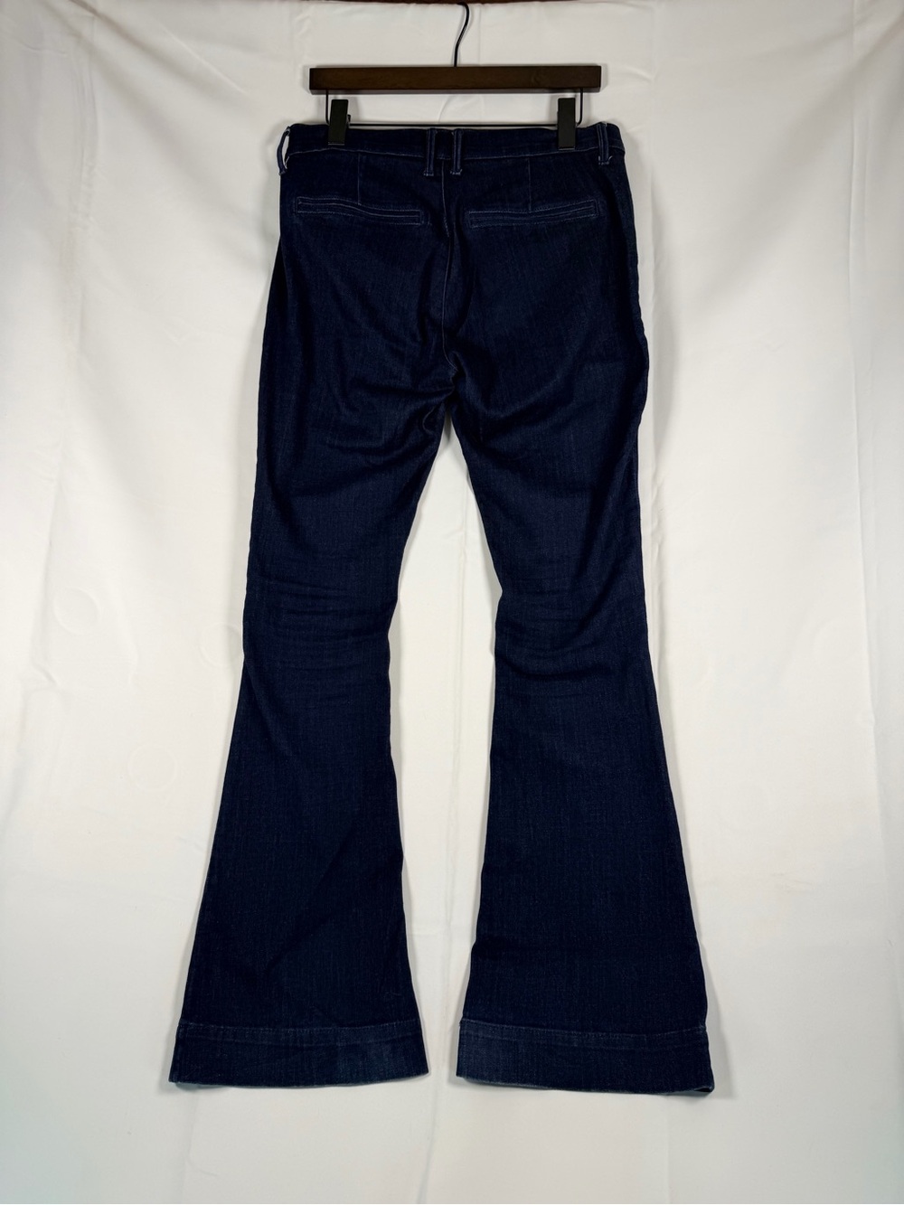 EXPRESS Women’s Size 8 Denim Jeans Mid Rise Slim Flare Trouser Style MIA Stretch - Picture 10 of 14